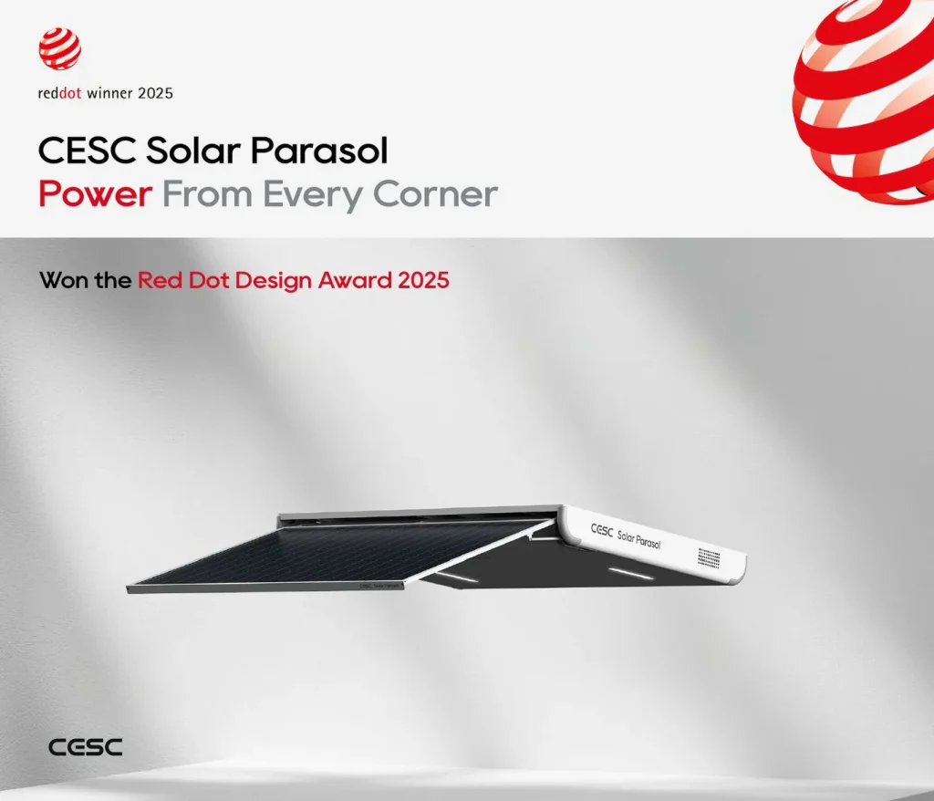 red dot CESC Solar Parasol 1 1370x- CESC 「Solar Parasol」 Wins 2025 Red Dot Award